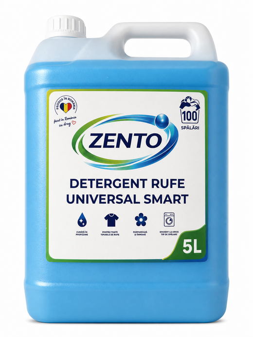 Primul bidon de detergent Zento Smart 5L